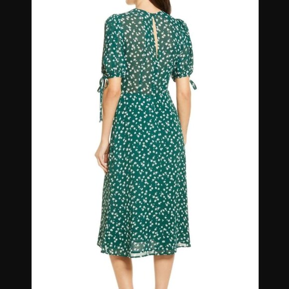 Reformation Oakley Midi Dress in Annette Size 4 - Picture 2 of 5